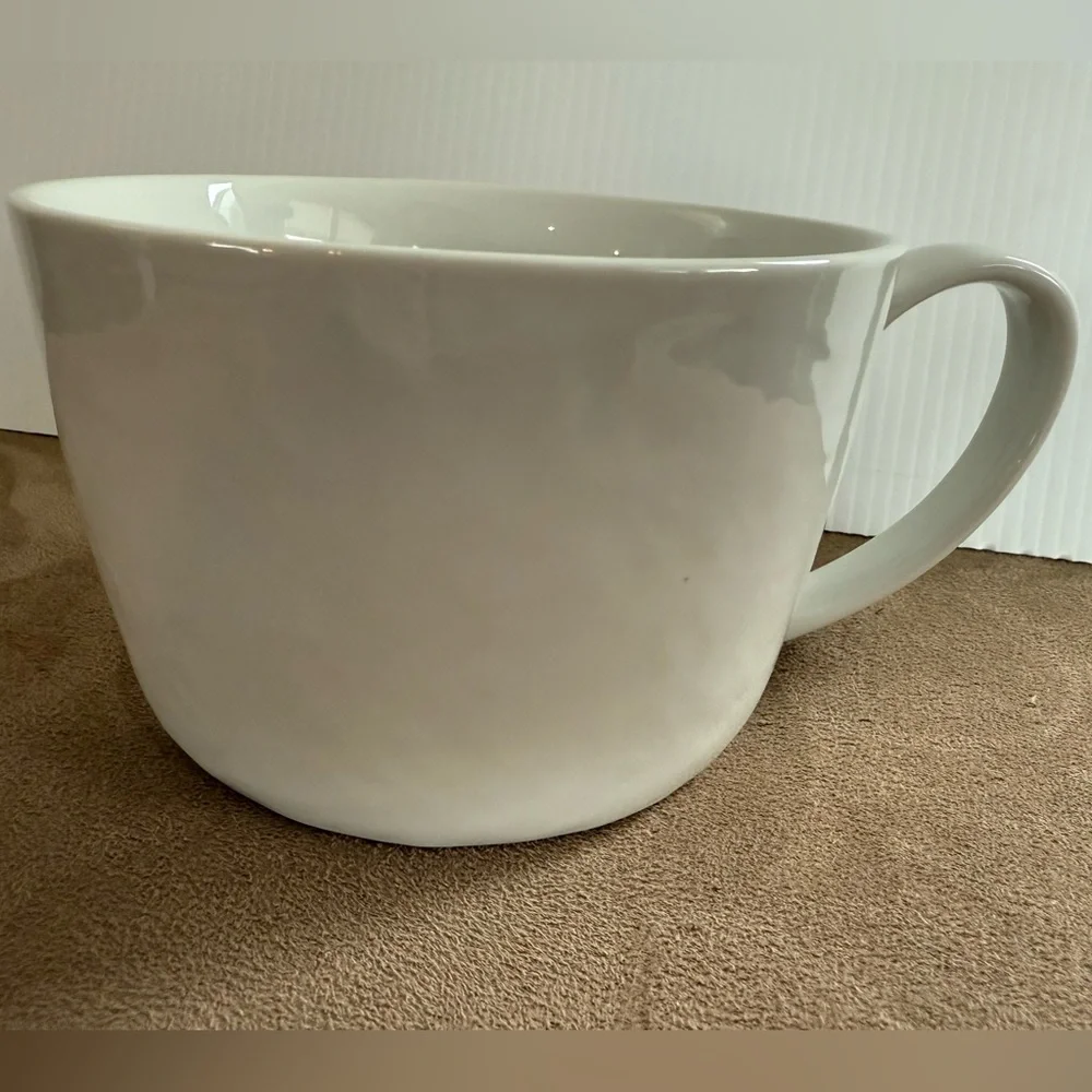 CRATE & BARREL extra large pebbled mug